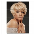 Layered Bob haircut Barber Haircuts Block Giant Wall Art Poster